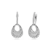 Pendientes Art Déco con Diamantes 1,19 cts en Oro Blanco