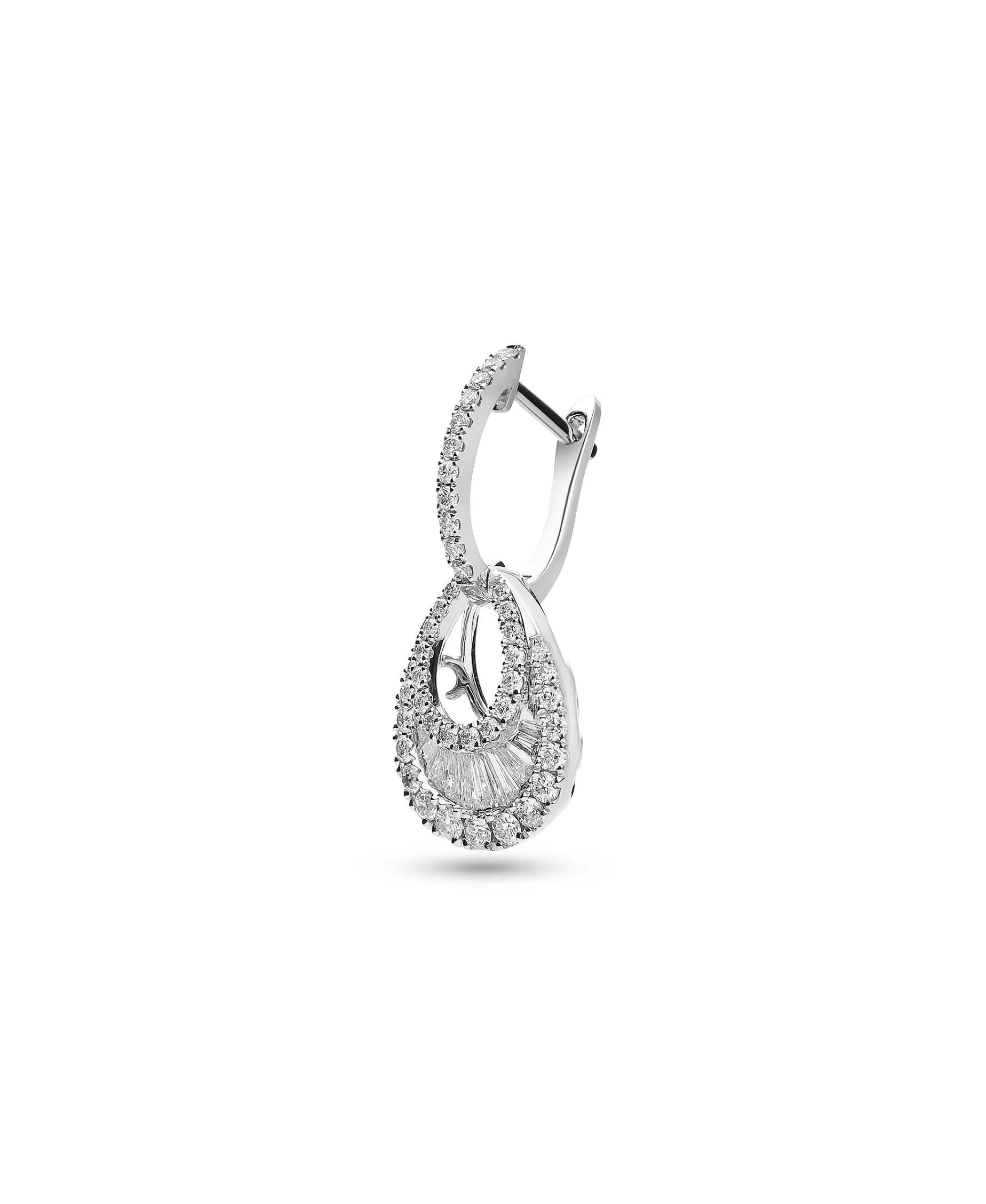 Pendientes Art Déco con Diamantes 1,19 cts en Oro Blanco