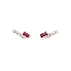 Pendientes Bande Gold&Roses I am Red Oro Rosa Diamantes Rubíes | GR-492.3RB