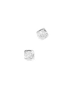 Pendientes Botón Le Cube Diamant Dinh Van en Oro Blanco - 808312