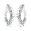 Pendientes Brut Maxi Marina García Plata Rodiada con Circonitas | 91031PB