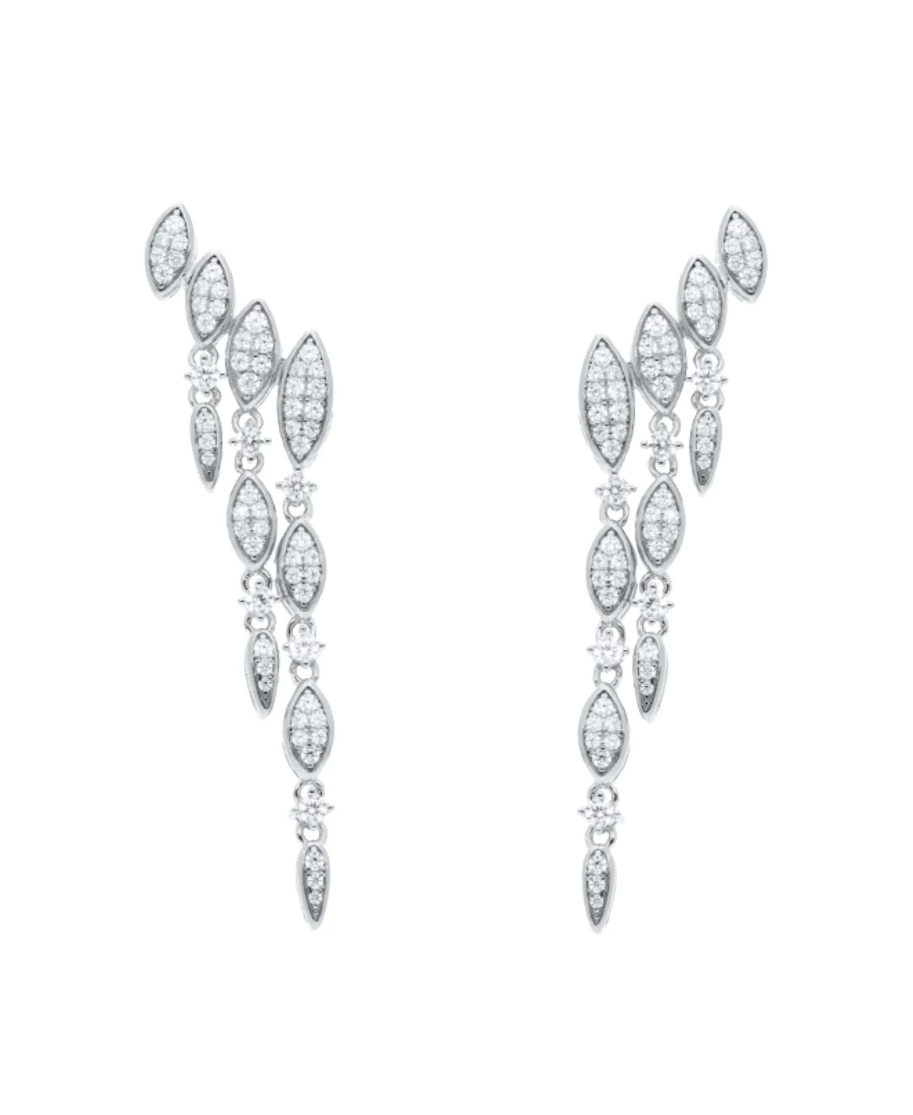 Pendientes Candela Marina García Plata Rodiada con Circonitas | 91199PB