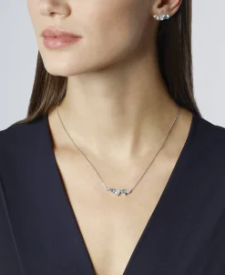 Pendientes Chaumet Joséphine Ronde d'Aigrettes Oro Aguamarinas y Diamantes | 084377