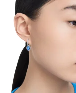 Pendientes Constella SWAROVSKI Talla Ovalada Azul con Baño de Rodio | 5671817