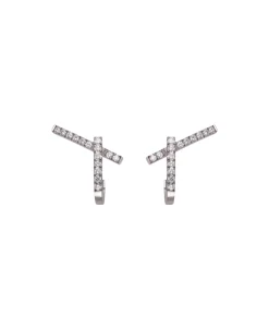 Pendientes Daga Gold&Roses Loulou à Marrakech Oro Blanco Diamantes | GR-265.1