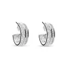 Pendientes de Aro con Diamantes en Hileras 2,94 cts en Oro Blanco