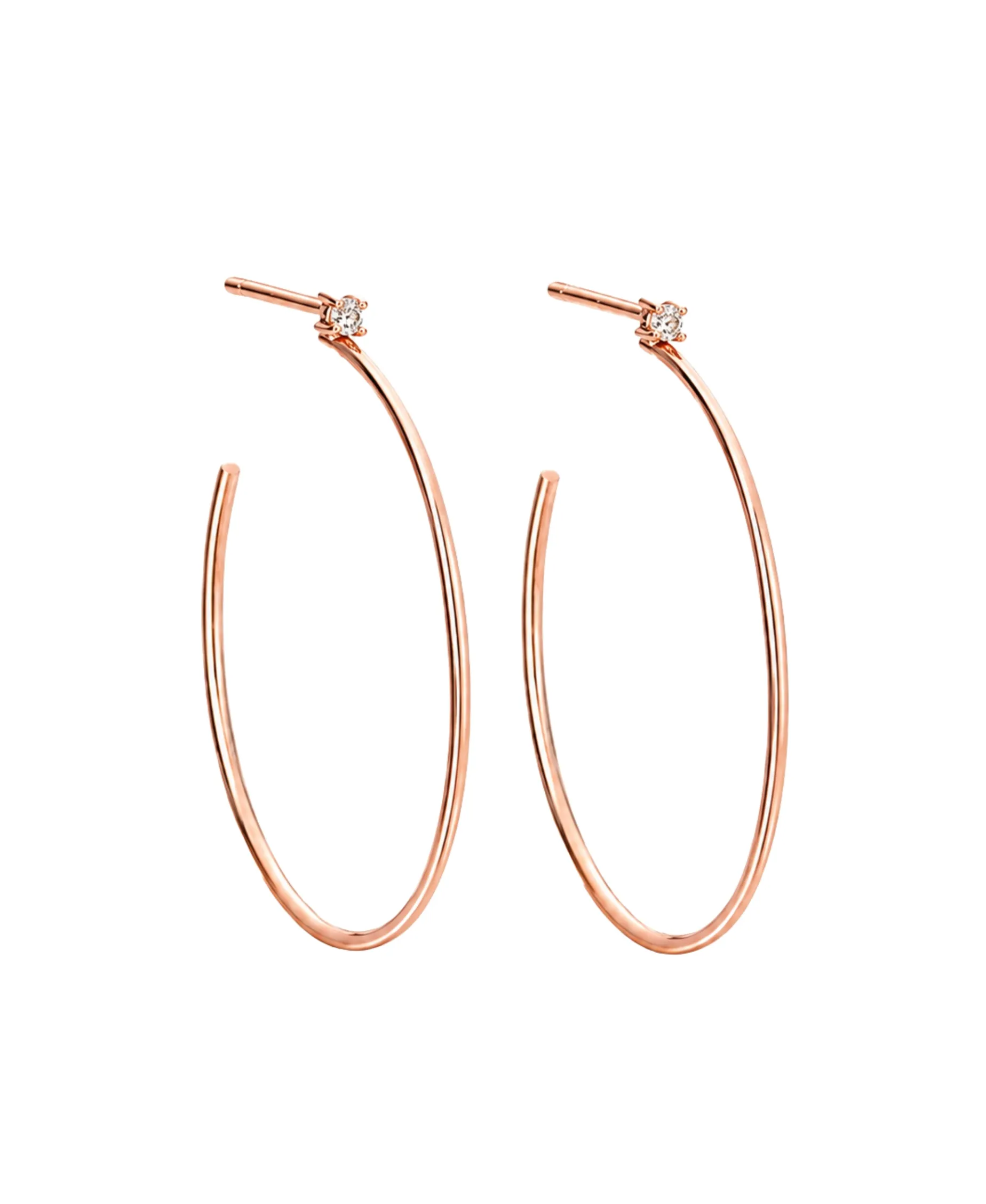 Pendientes de Aro Gold&Roses Petit Prince Oro Rosa Diamantes | GR-293.3C