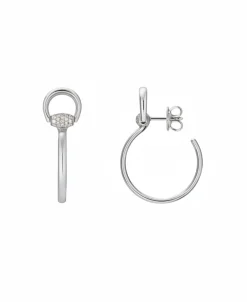 Pendientes de Aro Gucci Horsebit Oro Blanco y Diamantes | YBD83775700100U