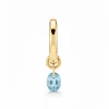 Pendientes de Aro PDPAOLA Lily Azul Plata Baño Oro | AR01-B94-U