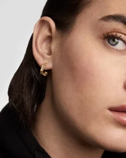 Pendientes de Aro PDPAOLA Olympia Plata Baño Oro | AR01-941-U