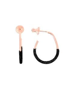 Pendientes de Aro PESAVENTO Polvere di Sogni Negro Plata Baño Oro Rosa | WPLVO2265