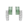 Pendientes de Aro Tallas Mixtas Swarovski Matrix Baño Rodio Circonitas | 5732264