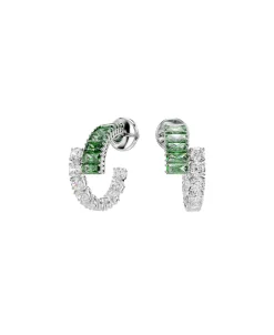 Pendientes de Aro Tallas Mixtas Swarovski Matrix Baño Rodio Circonitas | 5732264