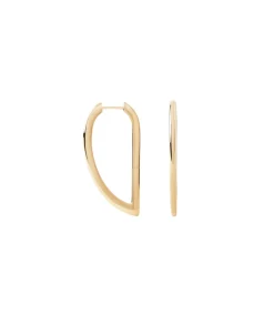 Pendientes de Aro Vento PDPAOLA Plata con Baño de Oro 18K | AR01-G31-U