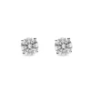 Pendientes Diamante Solitario 0,80 cts en Oro Blanco