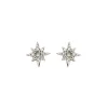 Pendientes Estrella DELCERRO Plata Espinela y Calcedonia | 10745