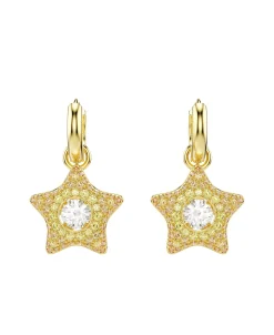 Pendientes Estrella Swarovski Sublima Dorado Con Circonita | 5755274