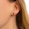 Pendientes Gold&Roses Balance Oro Rosa 18kt Cromodiópsido Verde | GR-600.3CD
