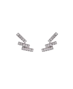 Pendientes Gold&Roses Skyline Oro Blanco y Diamantes | GR-213.1