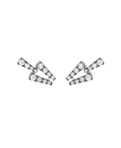 Pendientes Gold&Roses Smooky Club XS Oro Blanco y Diamantes | GR-553.4