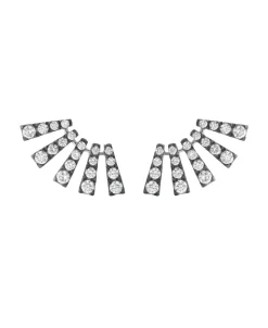Pendientes Gold&Roses Smooky Club M Oro Blanco y Diamantes | GR-552.4