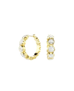 Pendientes Imber SWAROVSKI Aro Blanco con Baño Tono Oro | 5711483