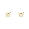 Pendientes Infantiles Mariposa en Oro Amarillo