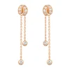 Pendientes Largos Chaumet Liens Séduction Oro Amarillo 18K y Diamantes | 080048