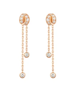 Pendientes Largos Chaumet Liens Séduction Oro Amarillo 18K y Diamantes | 080048