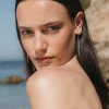 Pendientes Largos con Diamantes en Oro Blanco