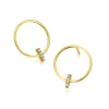 Pendientes LECARRÉ Circulares Oro y Diamantes | GB141OA.00
