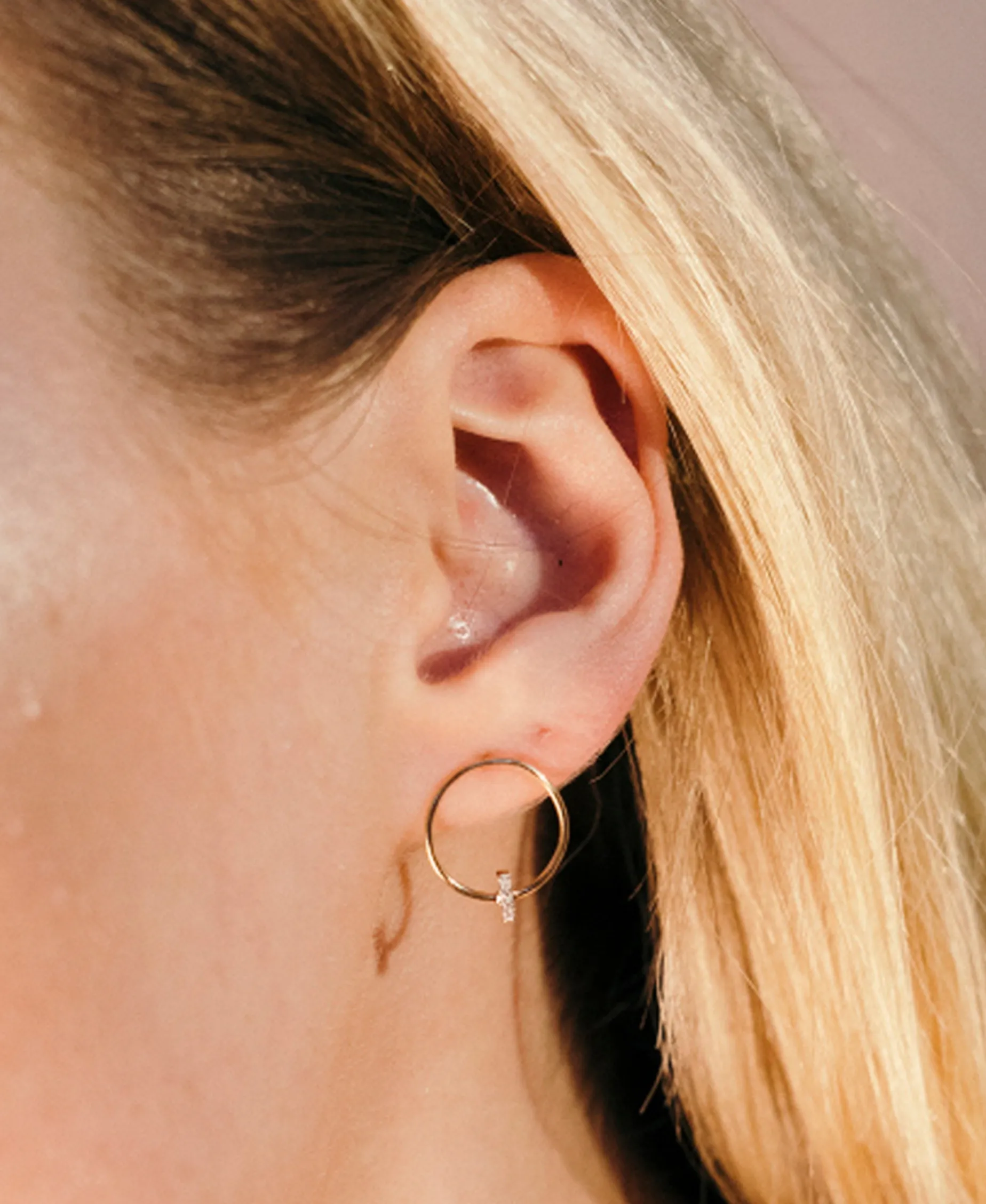 Pendientes LECARRÉ Circulares Oro y Diamantes | GB141OA.00