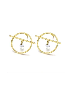 Pendientes LECARRÉ Circulo con Barra Topacios | GB167OA.00