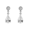 Pendientes Lágrima Marina García Plata Rodiada con Circonitas | 90112PB