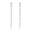 Pendientes Liana Marina García Plata Rodiada con Perlas | 90846PB