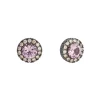 Pendientes Marina García Plata Rodiada con Morganita Rosa | 90118PS