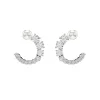 Pendientes Matrix SWAROVSKI Perla de Cristal Blanco con Baño de Rodio | 5692260