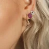 Pendientes Mattioli Mini Puzzle Pendientes Oro Rosa Diamantes | MOR054R402W