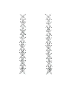 Pendientes Mireia Marina García Plata Rodiada con Circonitas | 90997PB