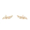 Pendientes PDPAOLA Natura Trepador Plata Baño Oro | AR01-808-U