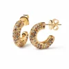 Pendientes PDPAOLA Tiger Plata Baño Oro | AR01-291-U