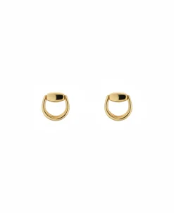 Pendientes Presión Gucci Horsebit Oro Amarillo | YBD80009800100U