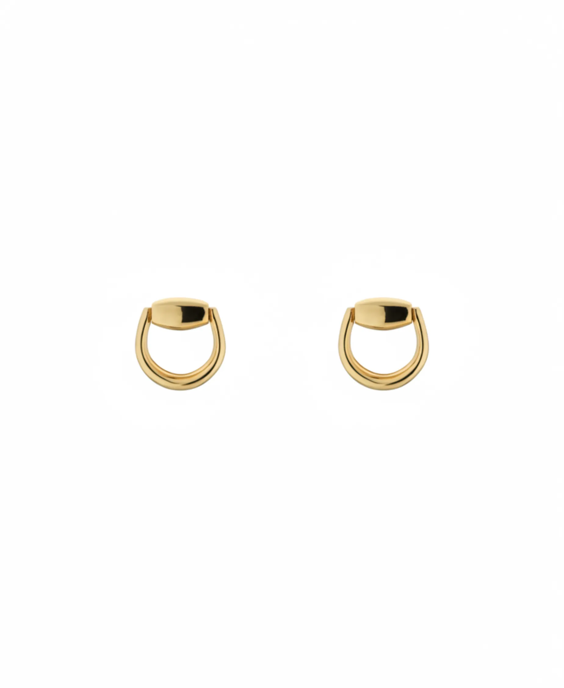 Pendientes Presión Gucci Horsebit Oro Amarillo | YBD80009800100U
