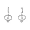 Pendientes Sharon Marina García Plata Rodiada con Circonitas | 9234PB