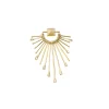 Pendientes Sunray M con diamantes en Oro Amarillo
