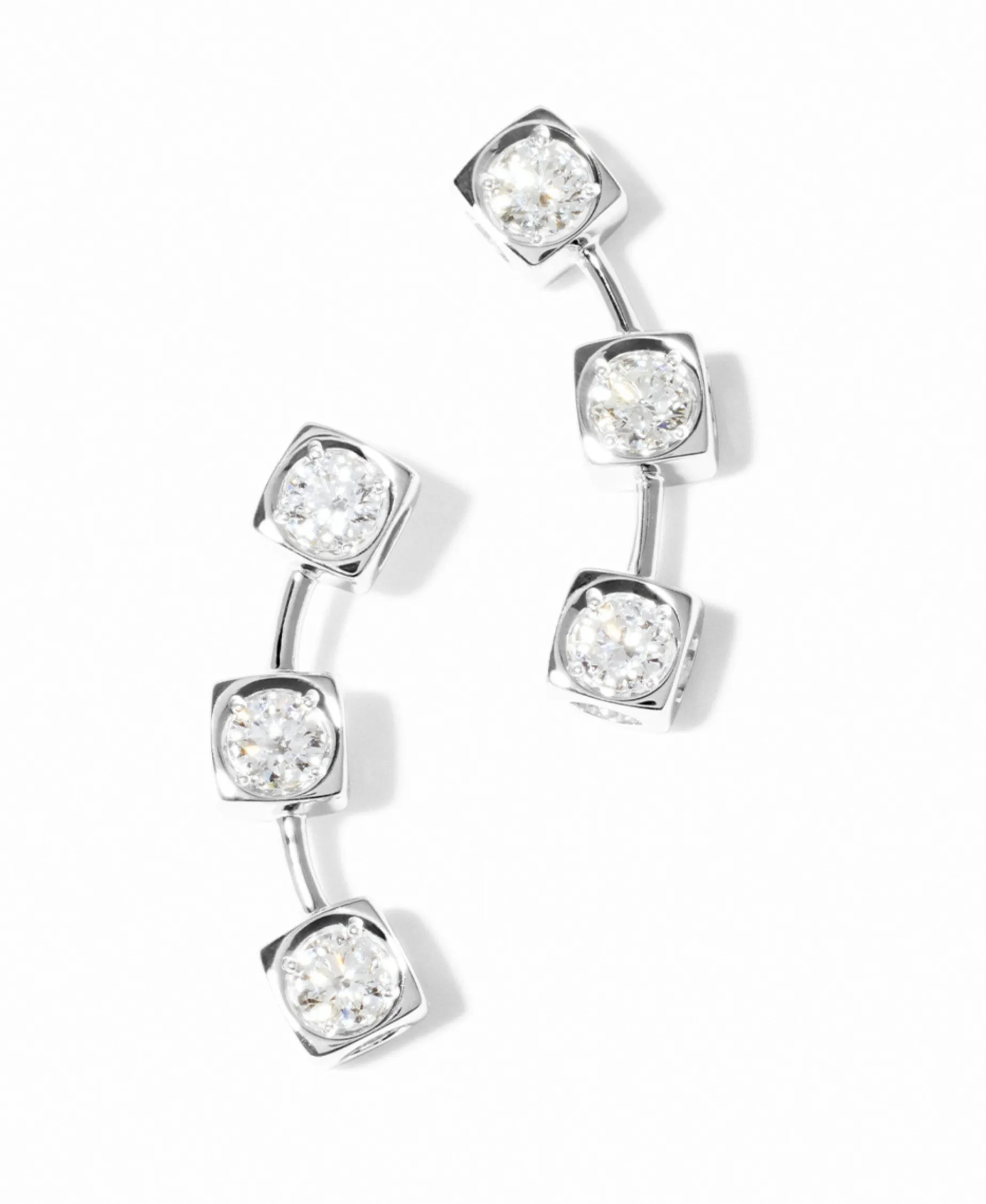 Pendientes Trepadores Le Cube Diamant Dinh Van - 808512