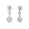 Pendientes Vintage con Diamantes 0,915 cts en Platino