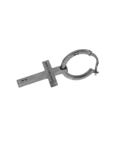 Piercing Marco Dal Maso Individual de Cruz en Plata Oxidada | AGOR0015-01BV