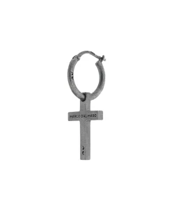Piercing Marco Dal Maso Individual de Cruz en Plata Oxidada | AGOR0015-01BV