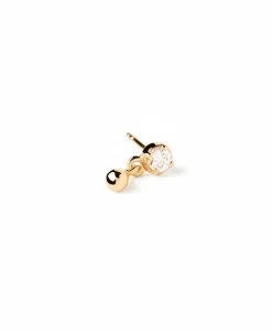 Piercing PDPAOLA Stud Water Plata Baño Oro | PG01-027-U